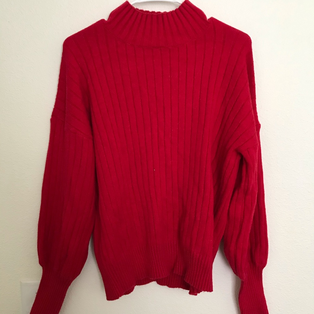 Red sweater
